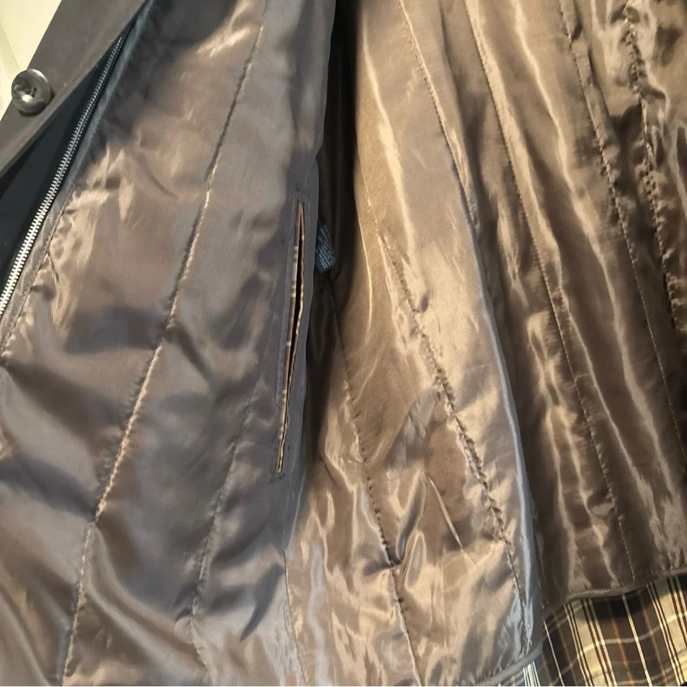 London Fog Men's Dark Trench Coat - Picture 3 of 4